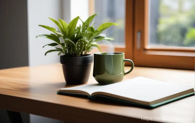 집중력 향상에 좋은 차 종류 - Green Tea for Focused Productivity**
"A young woman, approximately 28-32 years old, with a serene an...