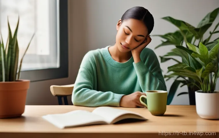 집중력을 높이는 간단한 스트레칭 - **Prompt:** A person is seated at a modern, clean desk, performing a gentle upper body stretch. Thei...